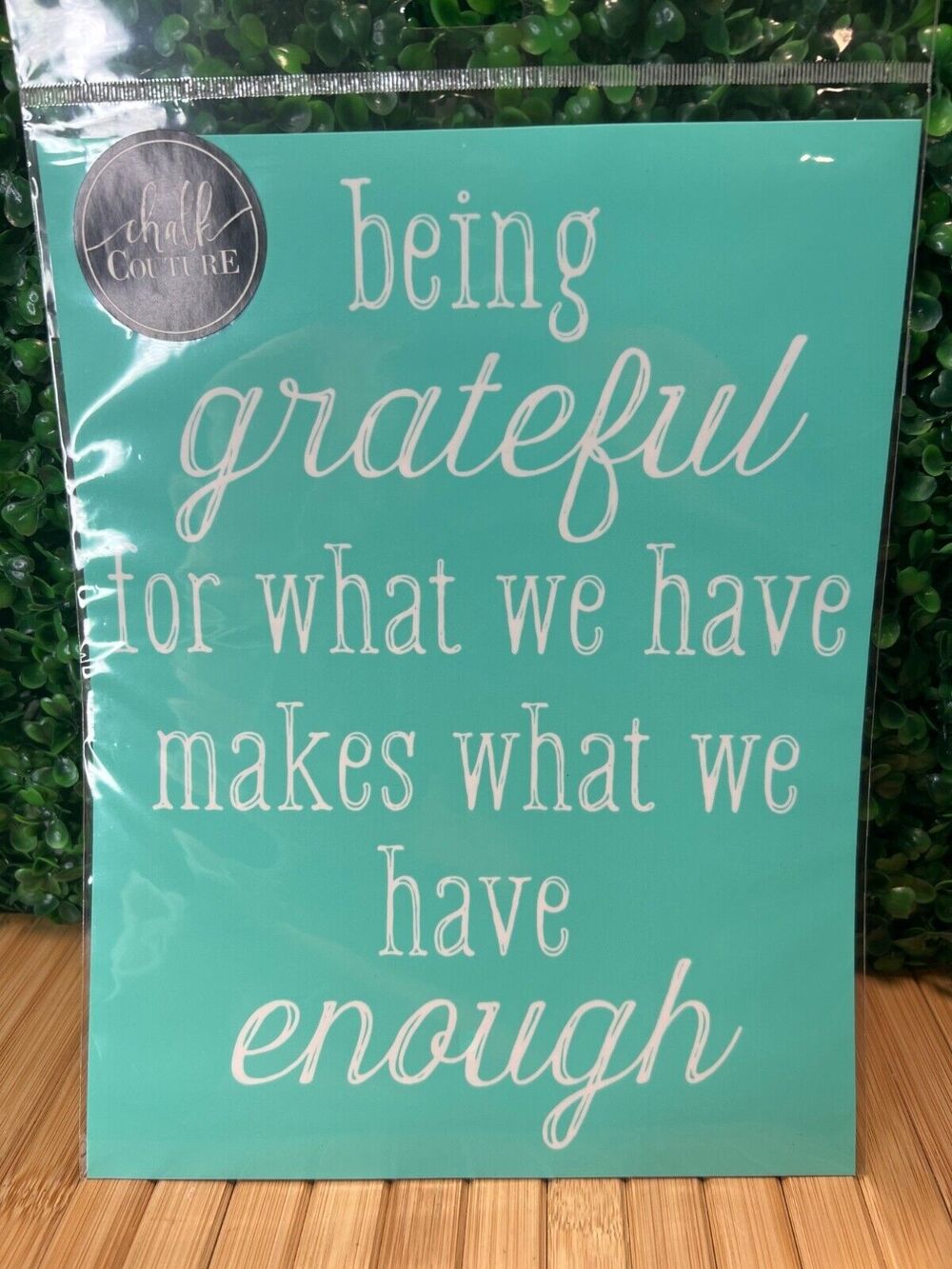 New Chalk Couture Transfer Being Grateful Retired New Years Resolution Gift